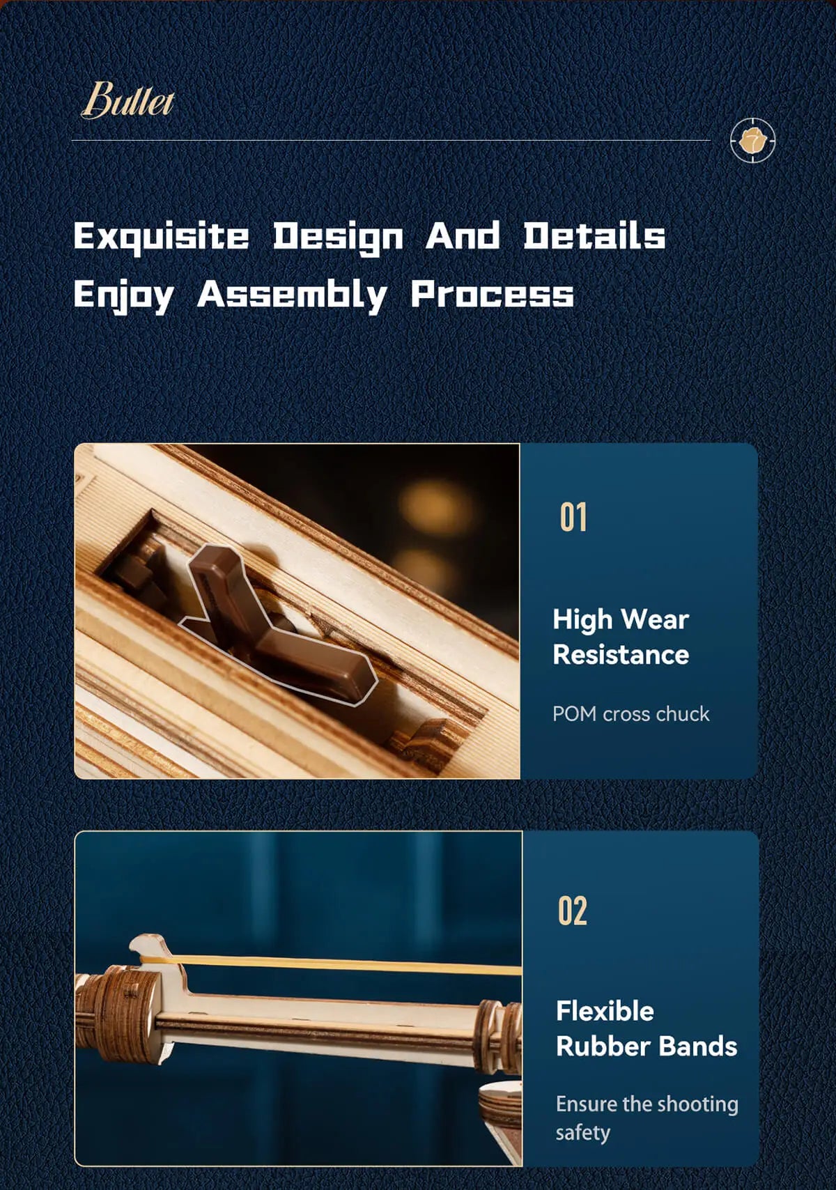 3D Houten Bouwpakket Thompson Model – Mechanische Houten Puzzel voor Volwassenen en Tieners – DIY Modelbouw Set zonder Lijm