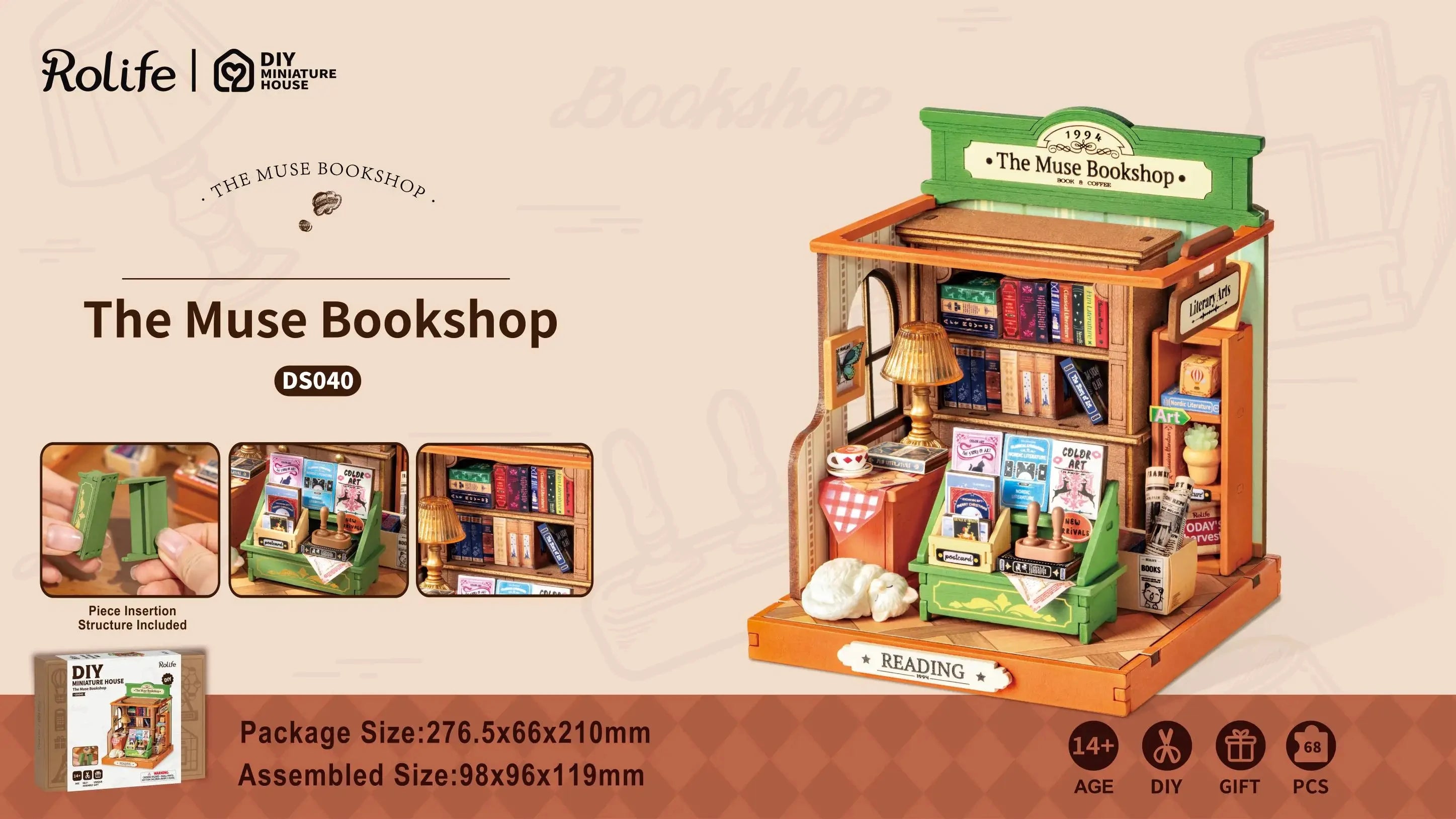 Miniatuurhuis Bouwset Hout – Creatief Speelgoed voor Kinderen 14+ – DIY Houten Poppenhuis Knutselpakket