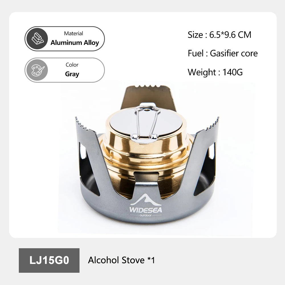 Lichtgewicht Aluminium Camping Alcoholkachel – Draagbare Outdoor Kooktoestel