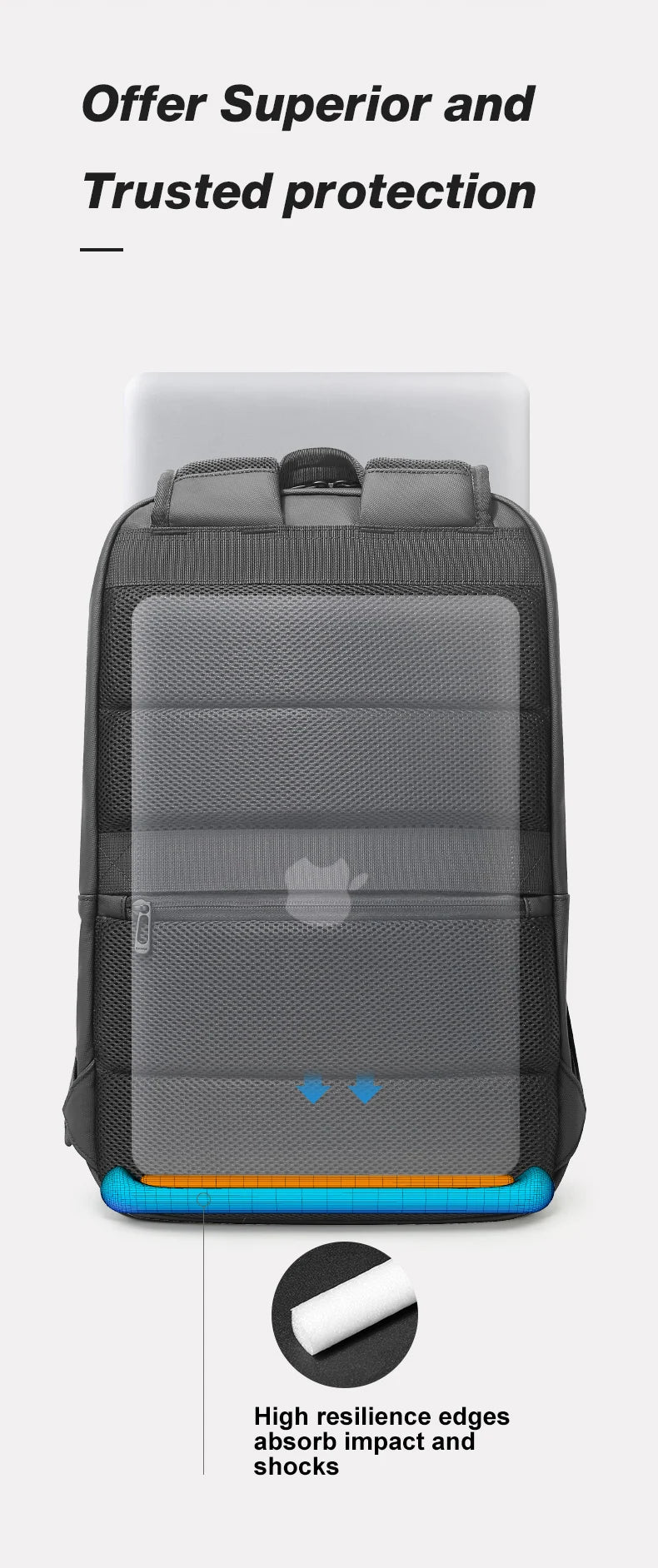 Casual Waterdichte Rugzak 15.6″ Laptop – Grote Capaciteit, Multi‑Pockets, Lichtgewicht – Perfect Voor Zaken, Reizen & Dagelijks Gebruik