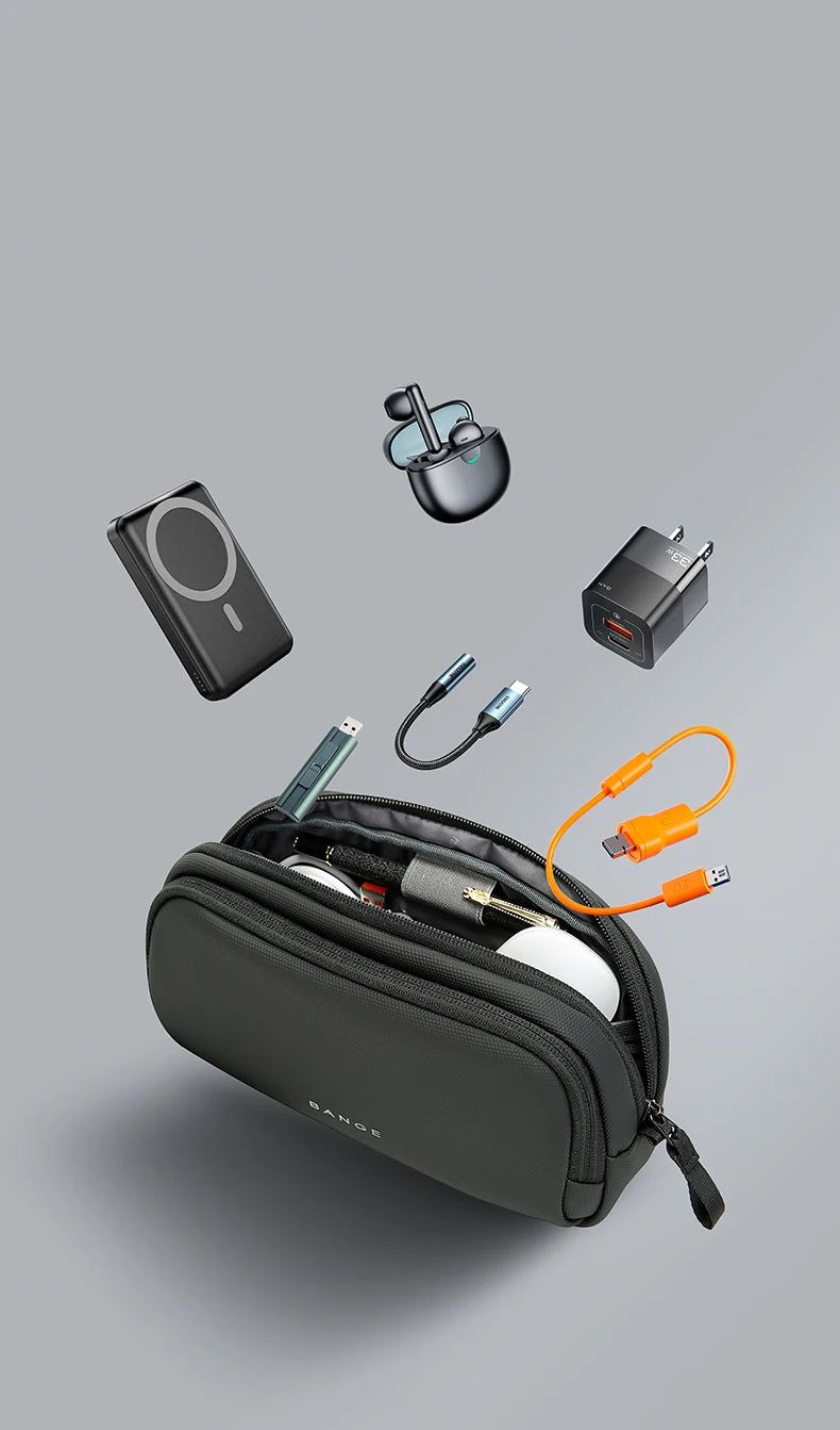 Licht Waterdichte USB Kabel Organizer Tas – Draagbare Elektronica Reis‑Opbergoplossing