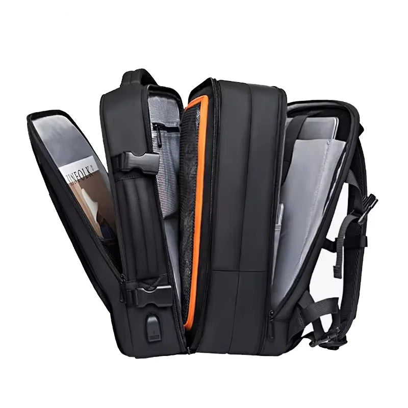 Grote Waterdichte Uitbreidbare Rugzak – 17,3″ Laptop, Grote Capaciteit Voor Reizen, Hiking & Zakelijk