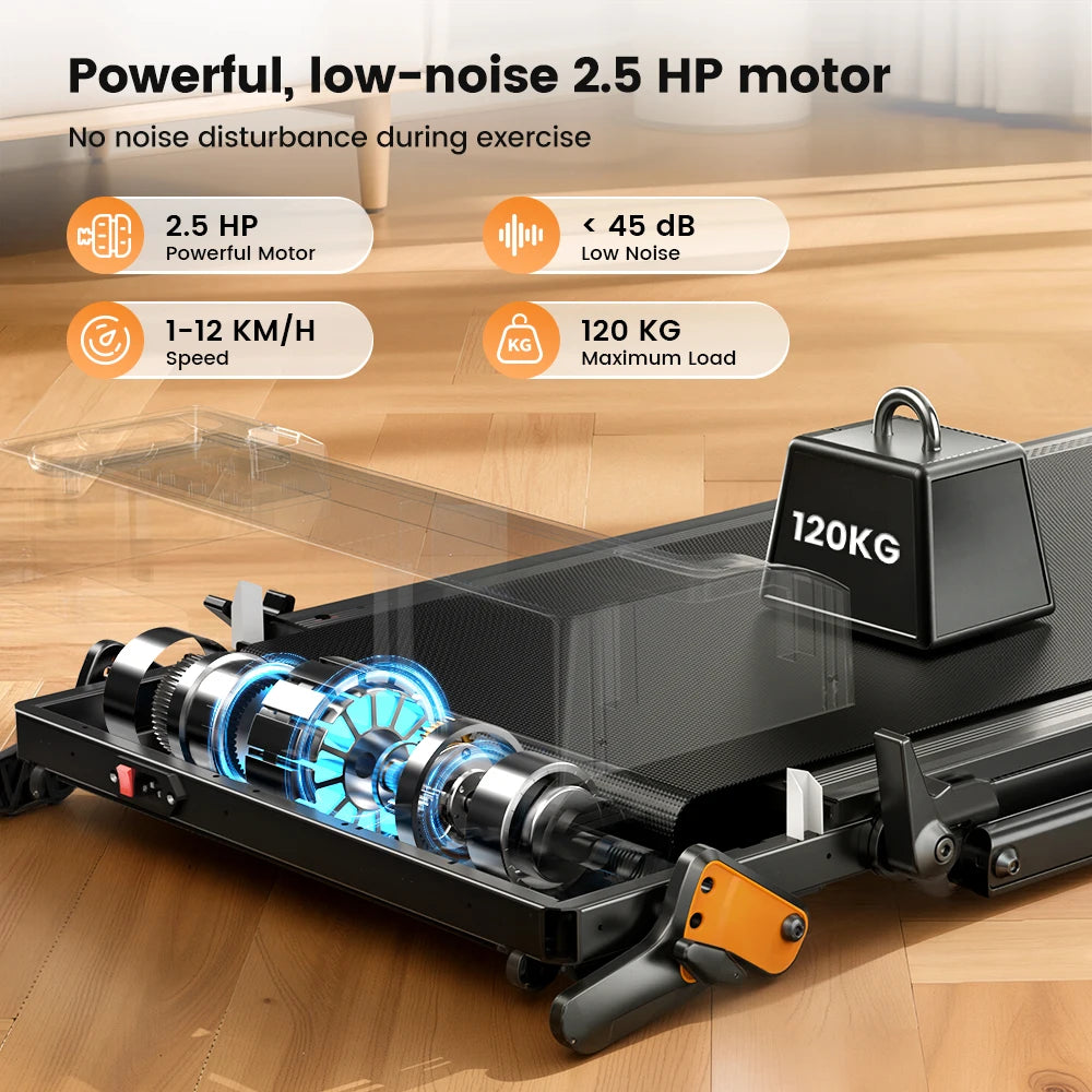 Loopband voor Thuis – 2-in-1 Inklapbare Walking Pad met 10 km/u en 2.5HP Motor