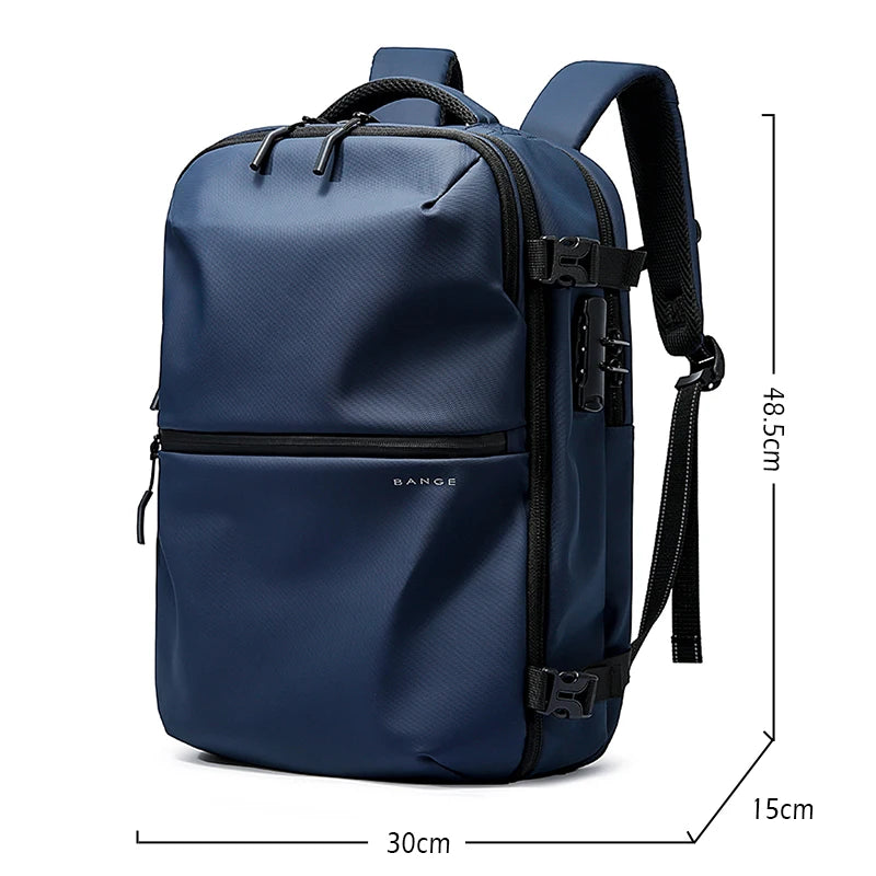 Anti‑Diefstal Laptop Rugzak 15.6 Inch – Waterdichte Reis & Business Backpack met Vacuum Compressie en Schoenenvak