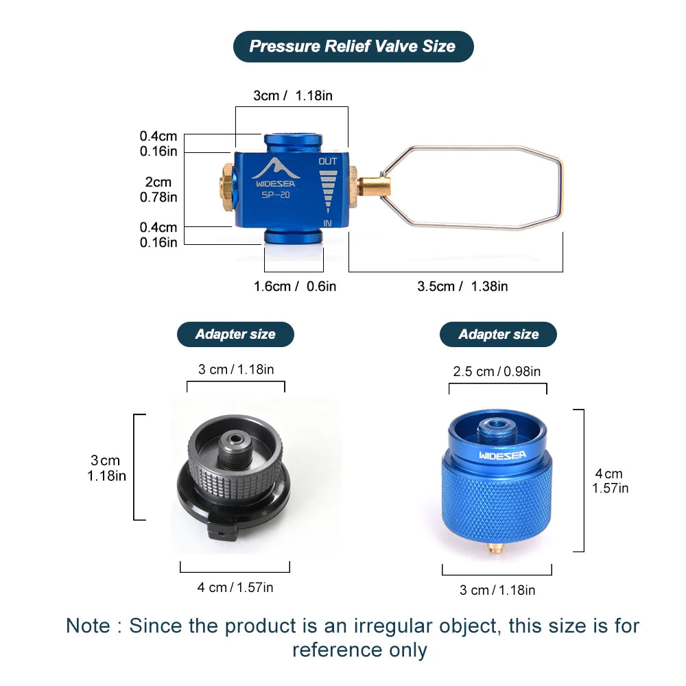 Camping propaan navuladapter – efficiënte gasfles refill tool voor kampeerkooktoestel