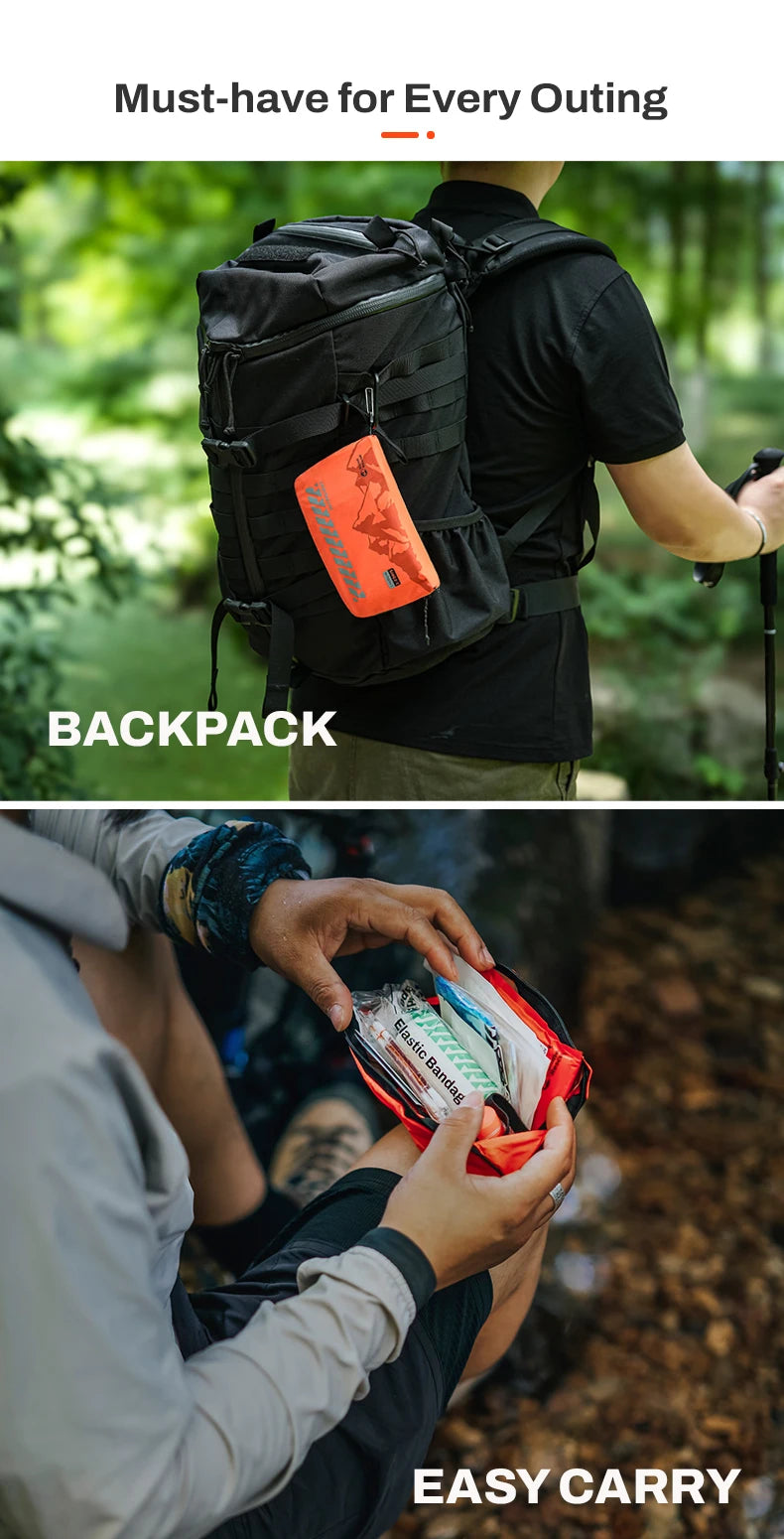 Waterdichte Outdoor EHBO‑set – Complete Eerste Hulp Kit voor Reizen, Wandelen & Auto