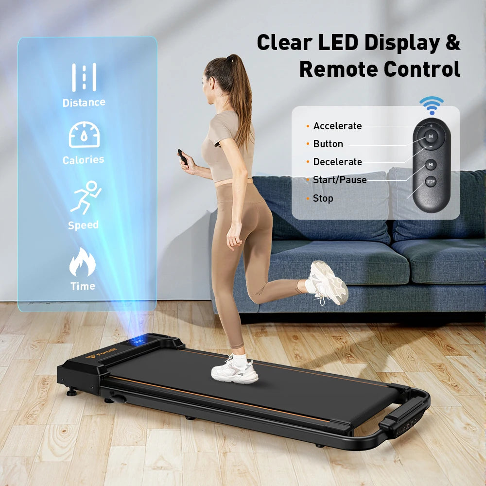 Loopband voor Thuis – 2-in-1 Inklapbare Walking Pad met 10 km/u en 2.5HP Motor