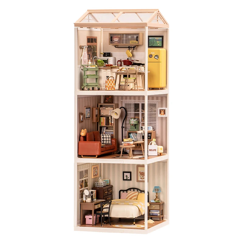 3D Puzzel Super Store – DIY Miniatuur Happy Meals Modelbouw Set voor Tieners en Volwassenen