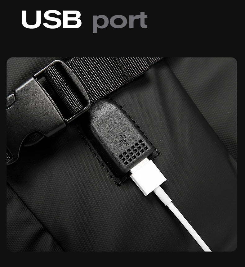 Ruime USB Oplaadbare Waterdichte Rugzak – Reistas Backpack 15,6″ Laptop Voor Unisex & Outdoor