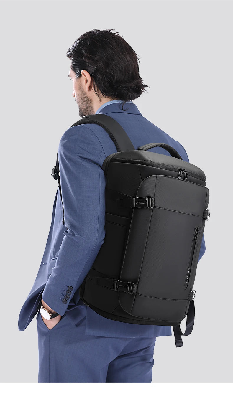 Grote Waterbestendige Rugzak – 36‑55L Voor Sport, Reis, Work & Outdoor Met Schoenvak & Laptopvak