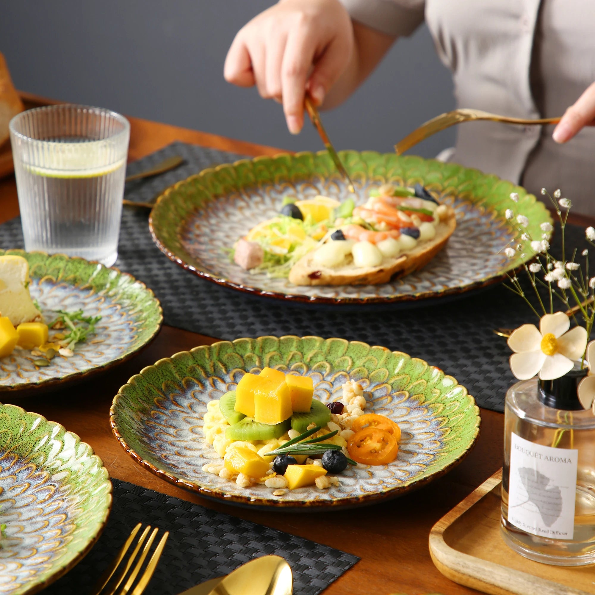 18-delige Serviesset Grijs voor 6 Personen – Steengoed Keramiek | Vaatwasser-, Oven- & Magnetronbestendig Modern Servies