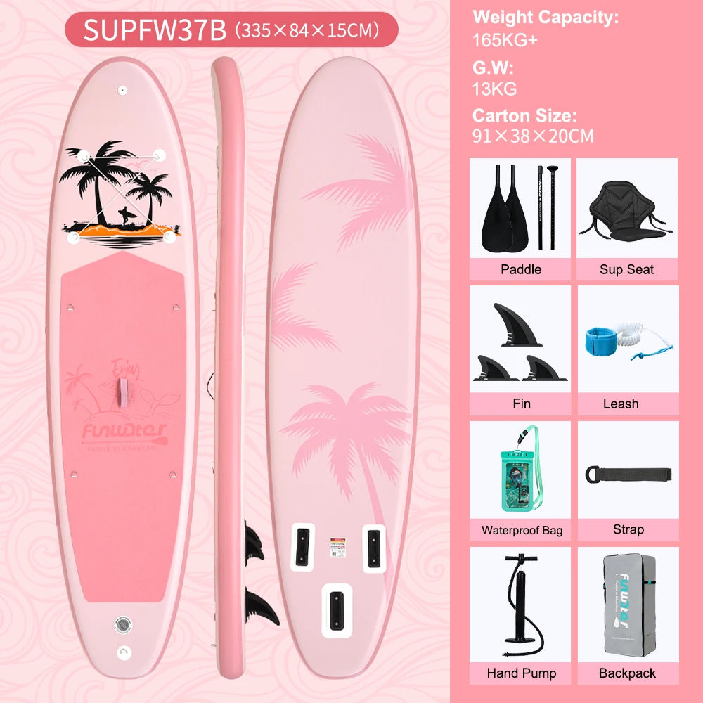 Opblaasbaar SUP Board 11'6" – Koi Paddle Board met Accessoires – Stand Up Paddle Surfboard voor Volwassenen