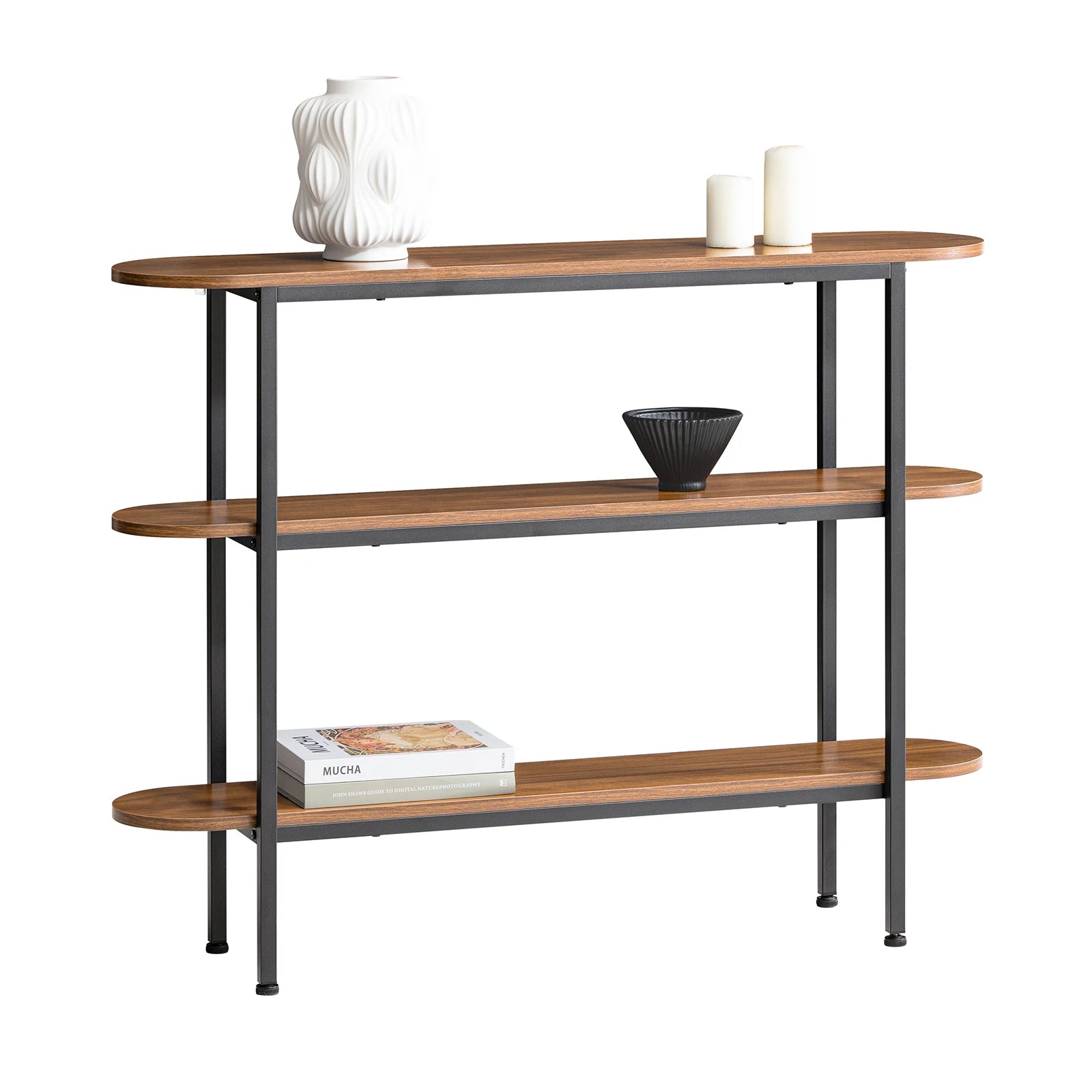 Smalle haltafel console 110 × 86 × 25 cm – smalle bijzettafel voor hal, gang en woonkamer