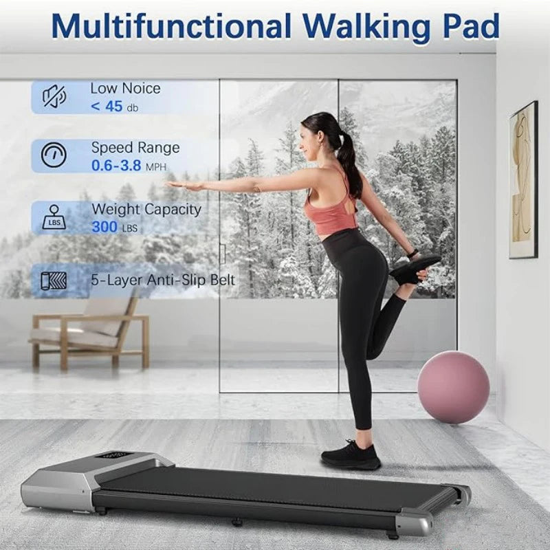 2-in-1 Loopband voor Thuis – Opvouwbare Walking Pad met 2.5 PK Motor en LCD Display
