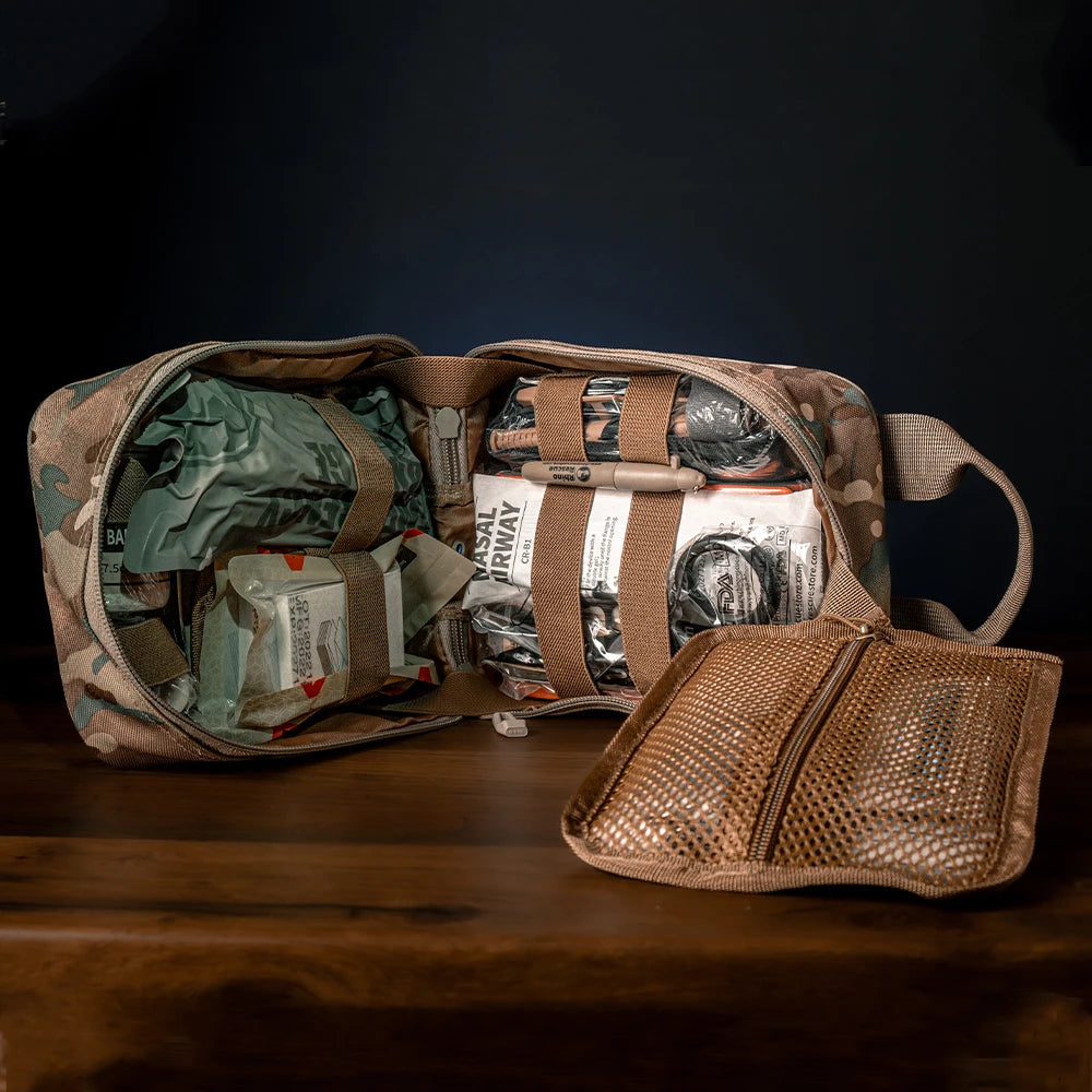 Complete IFAK Trauma Kit EHBO Set – Tactical Eerste Hulp Tas met Tourniquet & Verbanden voor Auto, Outdoor & Noodgevallen