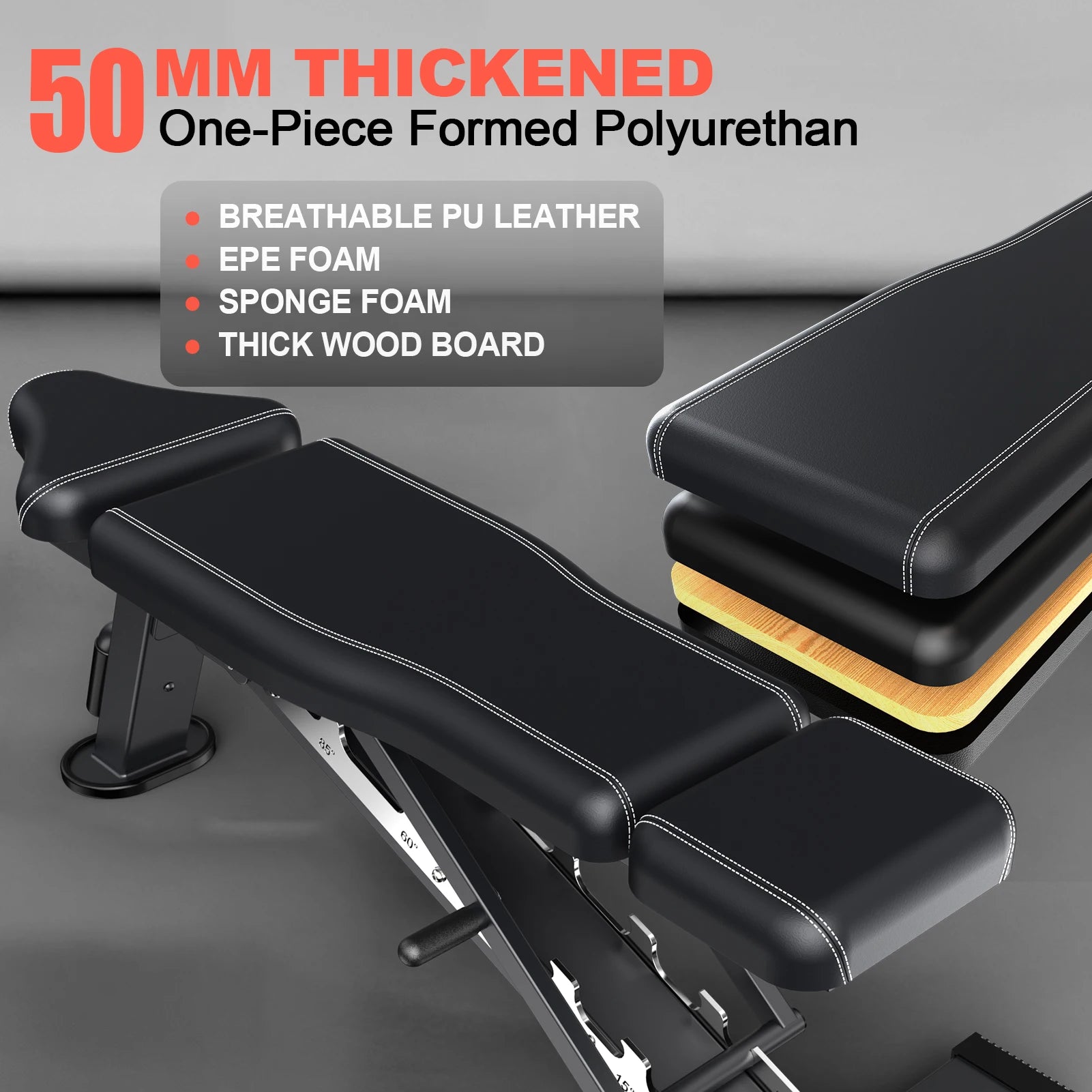 Opvouwbare Verstelbare Fitnessbank – Multifunctionele Weight Bench voor Full Body Training