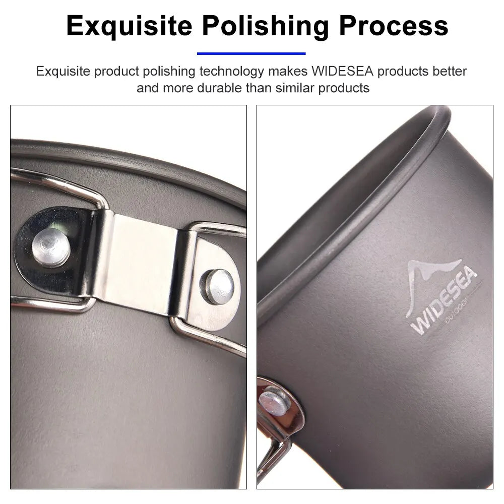 Aluminium Campingmok Outdoor Beker – Lichtgewicht Outdoor Beker Voor Wandelen & Kamperen