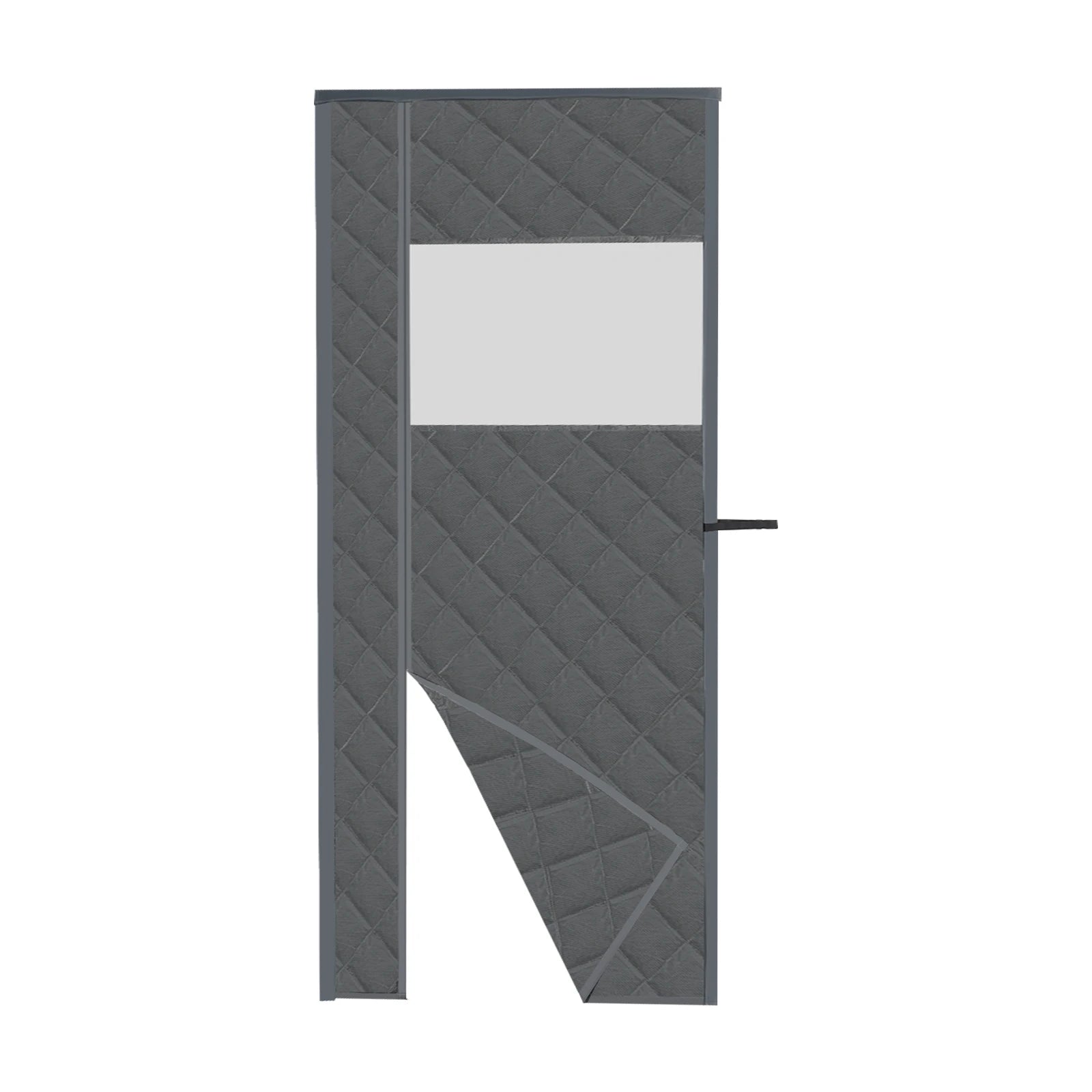 Thermisch Isolerend Magnetisch Deurgordijn – 95×210 cm Zwart/Grijs