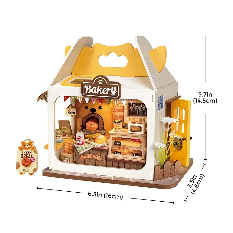 DIY Miniatuur Huis Kit – Food Box Creatief Bouwpakket voor Kinderen en Hobbyisten – Houten Miniatuur Poppenhuis 1:24