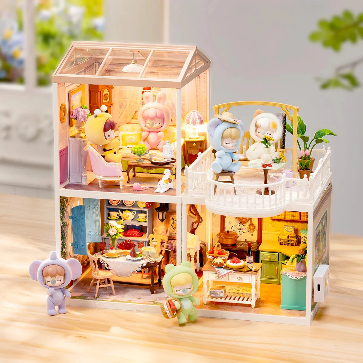 DIY Miniatuurhuis Kit – Creatief Knutselpakket voor Volwassenen en Kinderen – Sfeervol Kerst- en Verjaardagscadeau