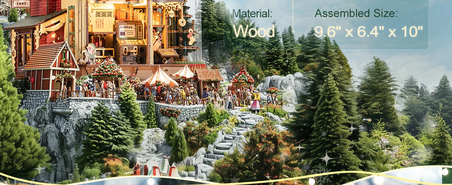 3D Houten Puzzel Dream Gift Factory – Mechanisch Model met Licht en Muziek – Bouwpakket voor Kinderen en Volwassenen