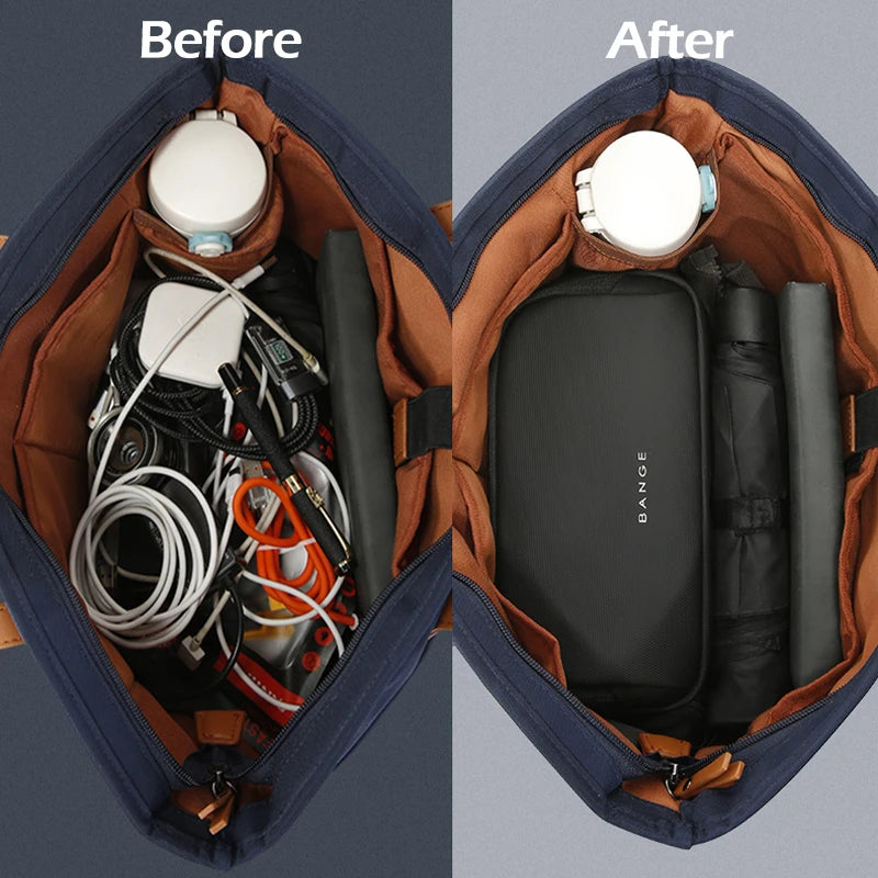 Licht Waterdichte USB Kabel Organizer Tas – Draagbare Elektronica Reis‑Opbergoplossing