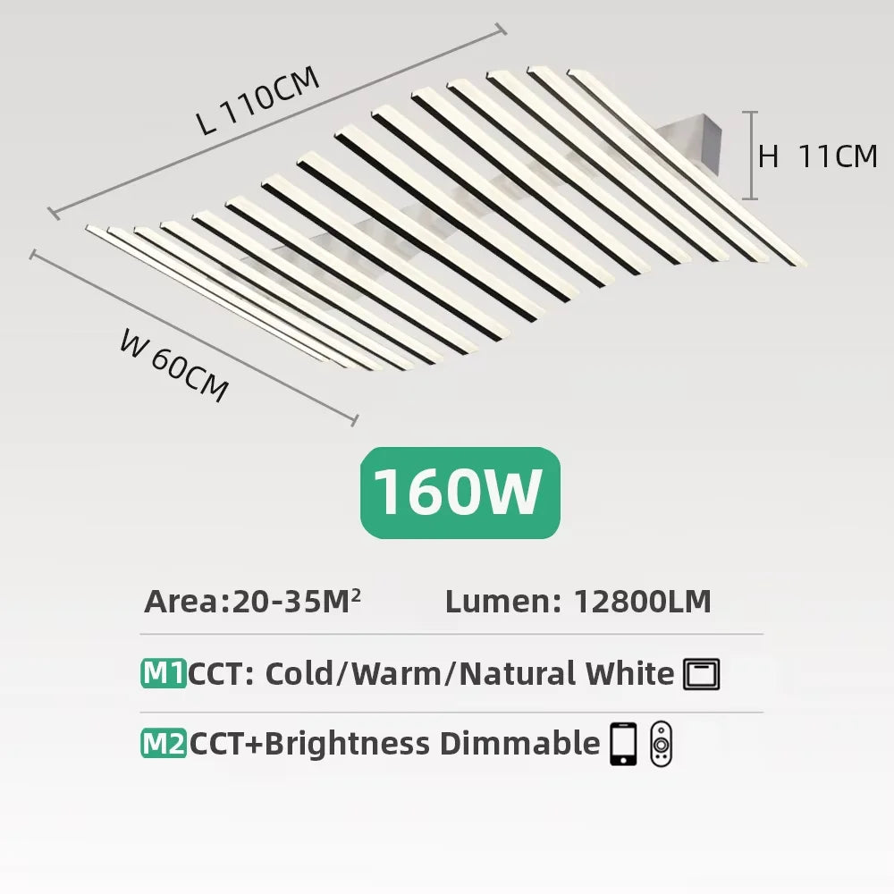 Dimbare LED Plafondlamp Golfvorm – Moderne Design Plafondlamp met Afstandsbediening & 3 Lichtkleuren