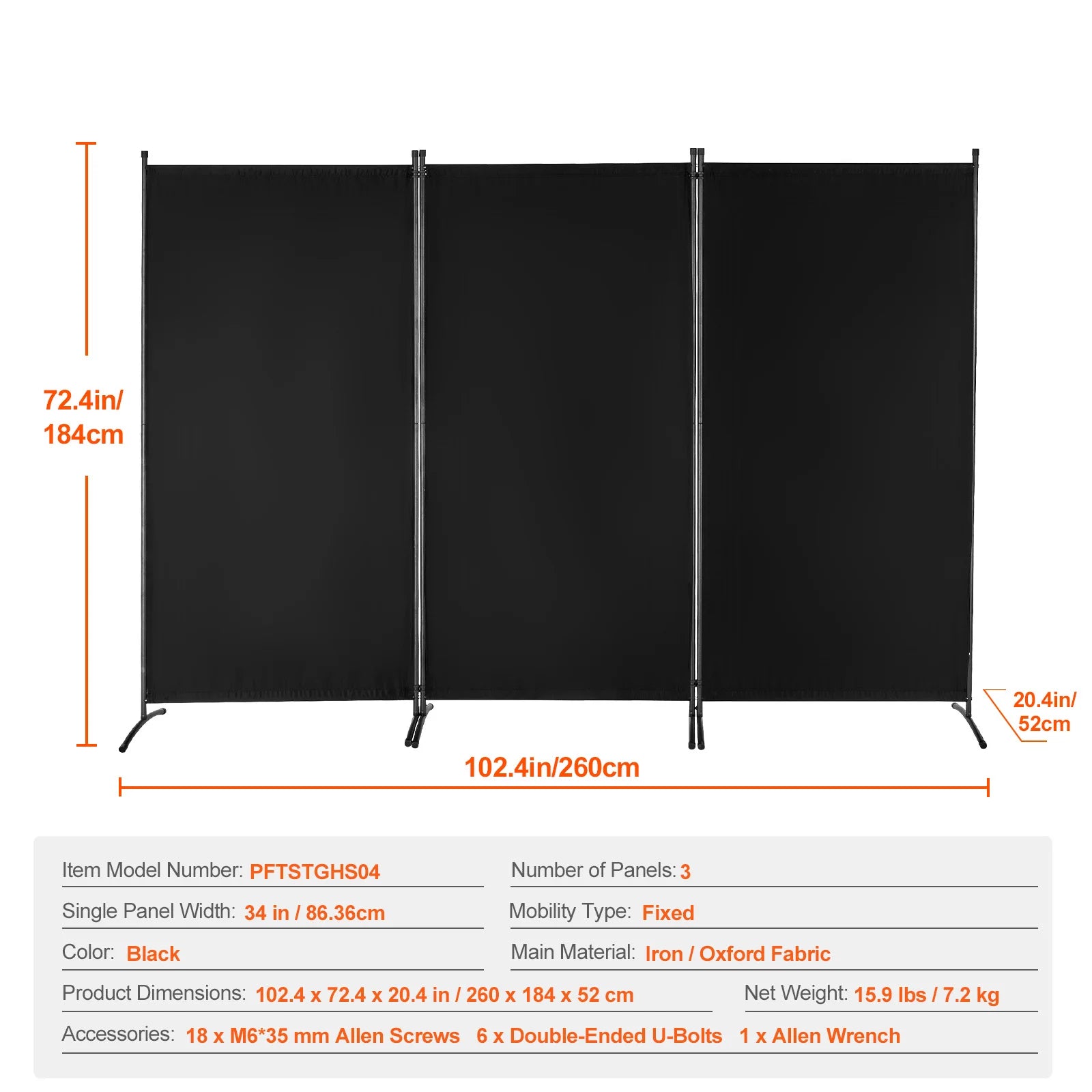 Vouwbare Kamerscheiding 3/4/6 Panelen – Privacy Scherm voor Woonkamer en Kantoor