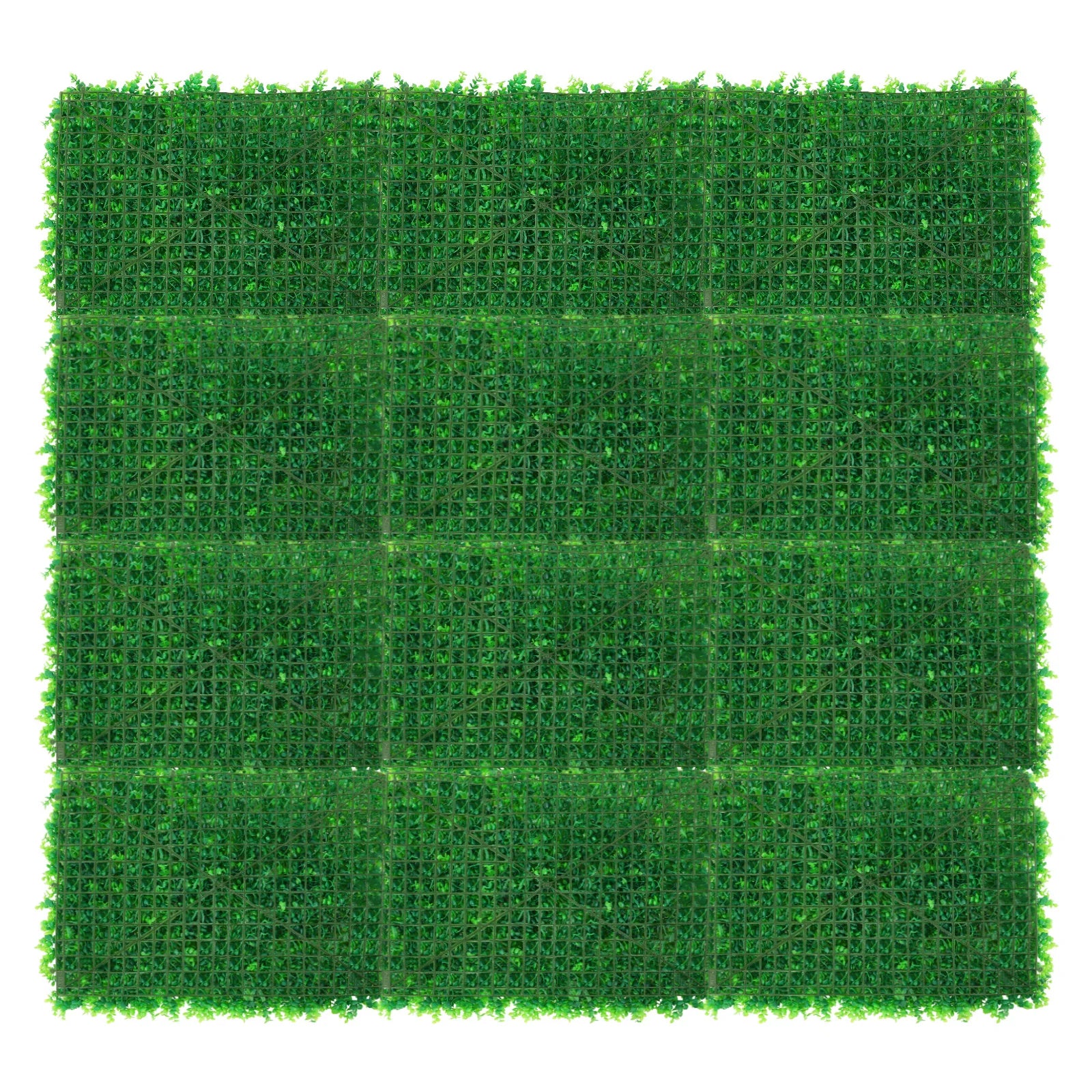 Kunstgras Wanddecoratie Set van 12 – Buxushagen Panelen 40x60 cm voor Groene Muur Binnen en Buiten
