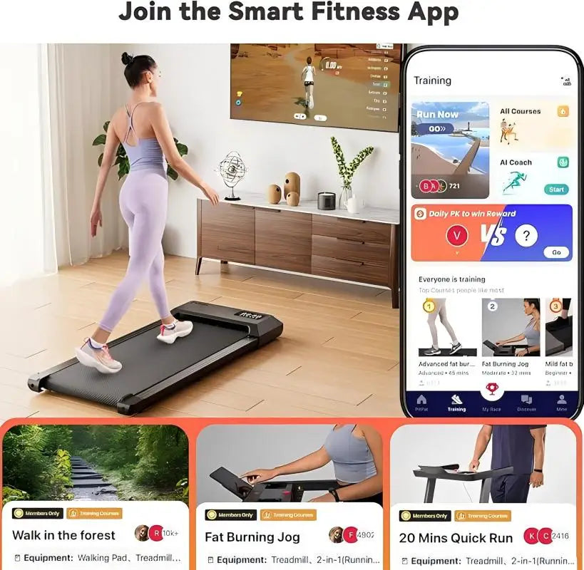 Elektrische Loopband – 40x90 cm Loopvlak voor wandelen en hardlopen - Fitnessapparaat voor Thuis of Kantoor