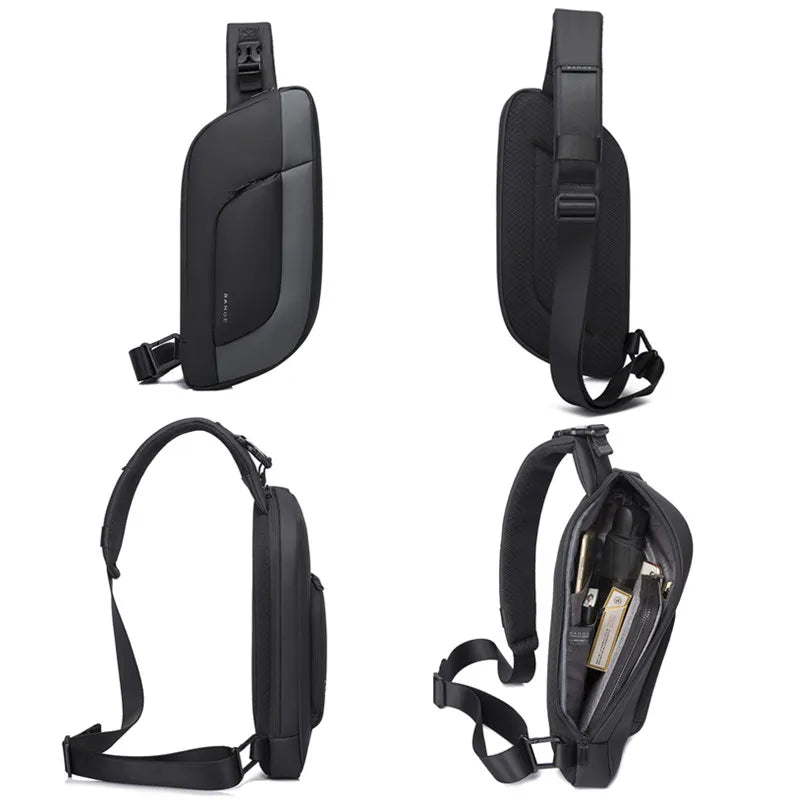 Waterdichte Multifunctionele Heren Borsttas – Grote Capaciteit Crossbody Reis Sling Bag