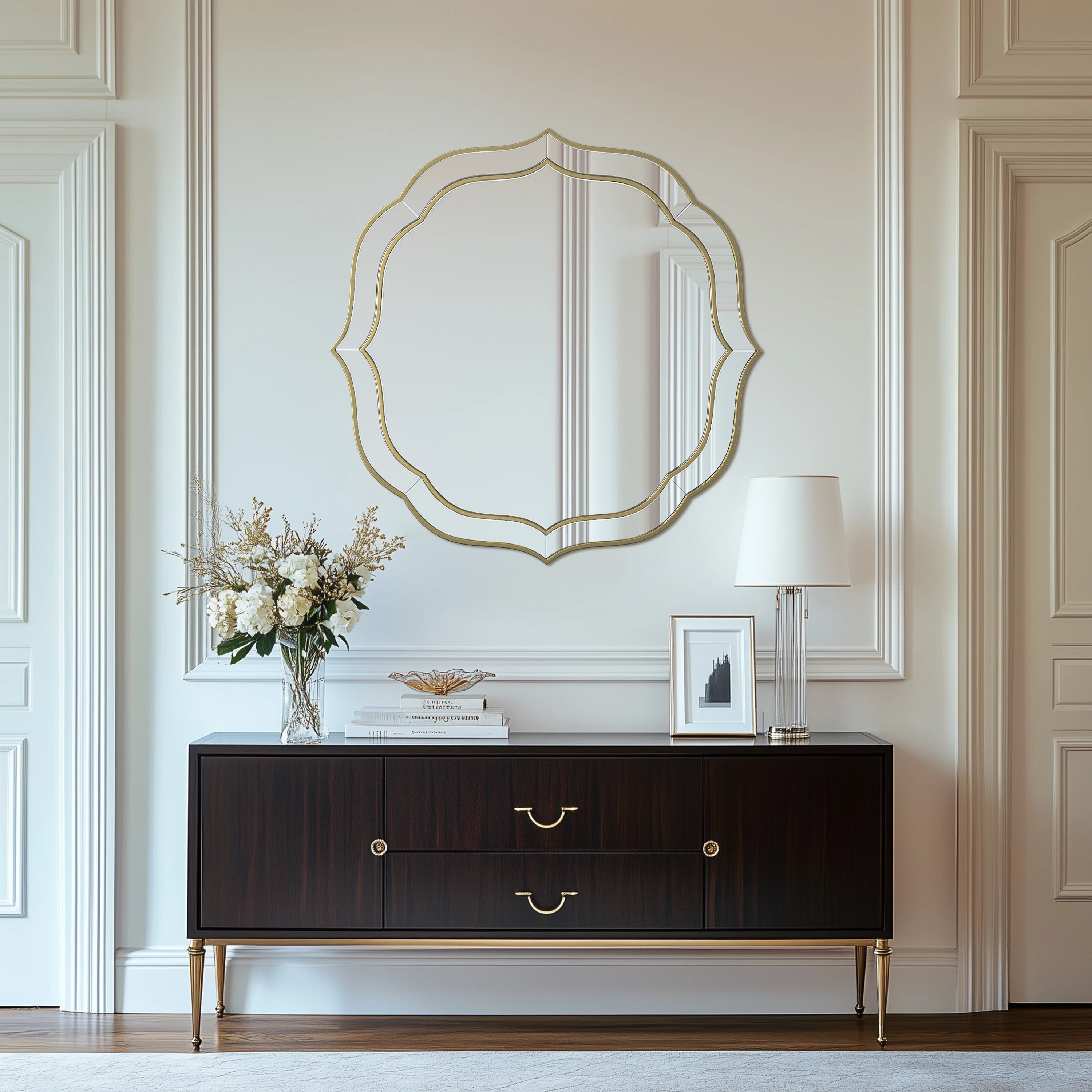 Frameloze Badkamerspiegel Rechthoekig met Afgeschuinde Rand – Moderne Wandspiegel 80x80 cm