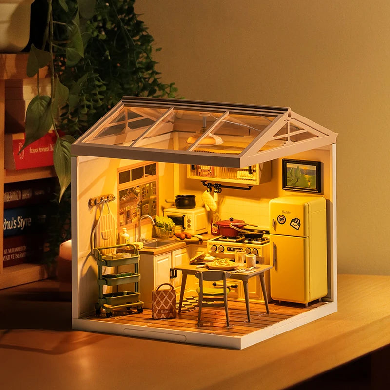 3D Puzzel Super Store – DIY Miniatuur Happy Meals Modelbouw Set voor Tieners en Volwassenen