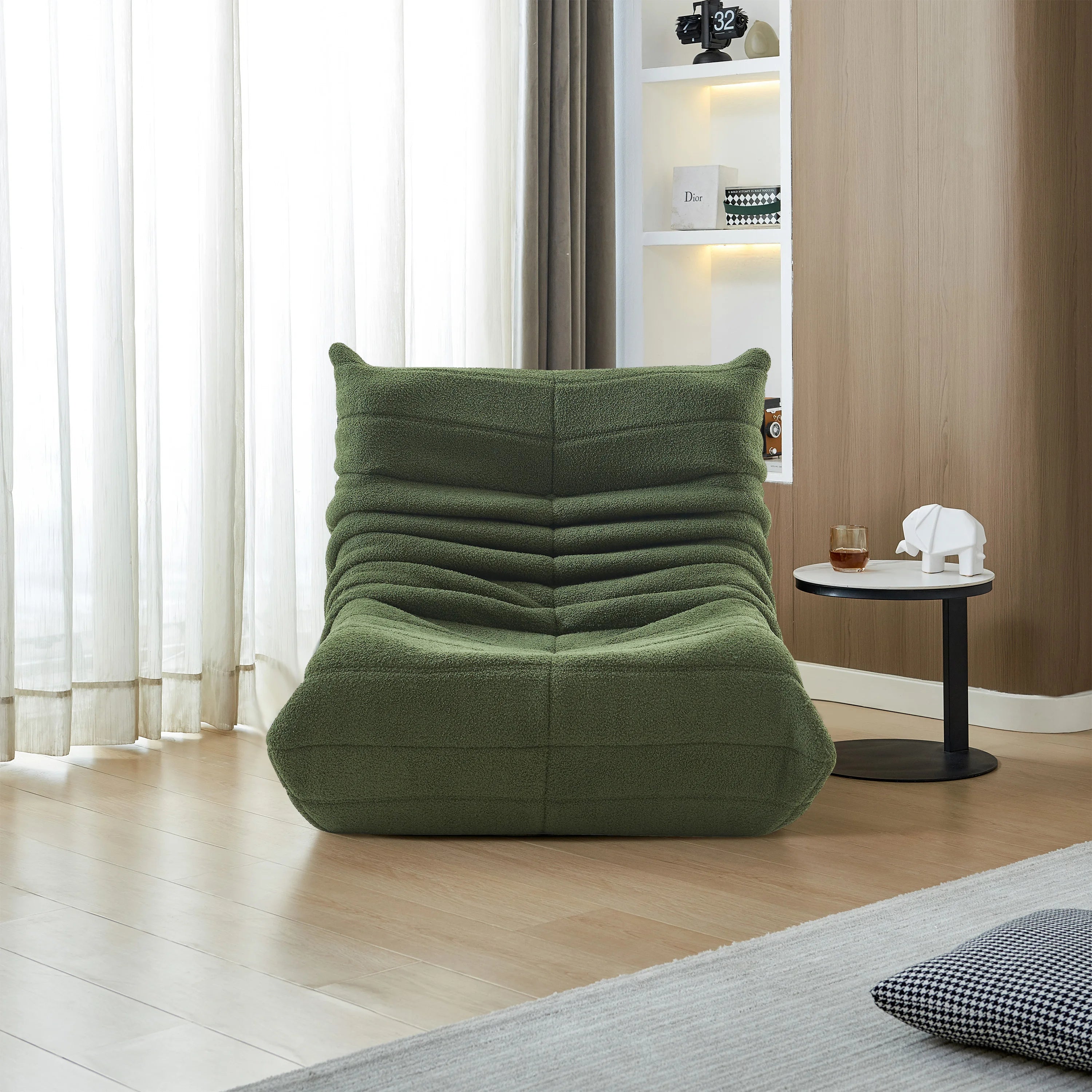 Lazy Boy Fauteuil | Comfortabele Lounge Stoel | Verstelbare Stoel voor Woonkamer & Slaapkamer | Meditatie & Relax Stoel