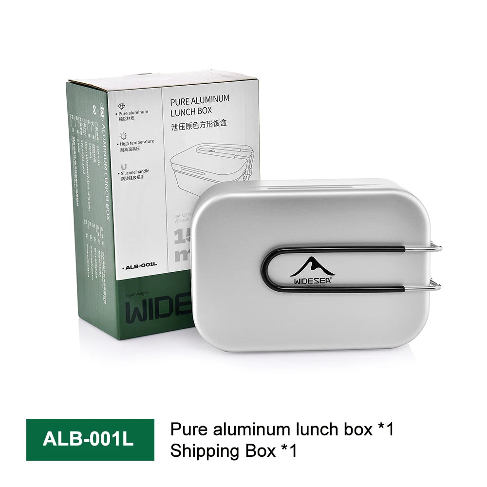 Aluminium Lunchbox & Outdoor Kookset met Drukontlasting – Camping Kookgerei
