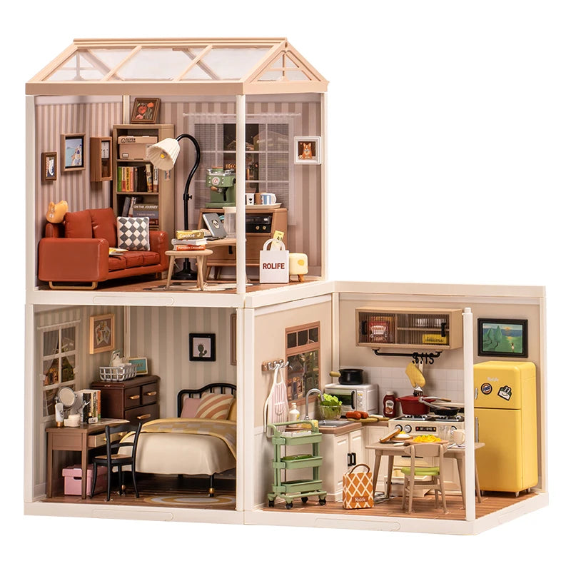 3D Puzzel Super Store – DIY Miniatuur Happy Meals Modelbouw Set voor Tieners en Volwassenen