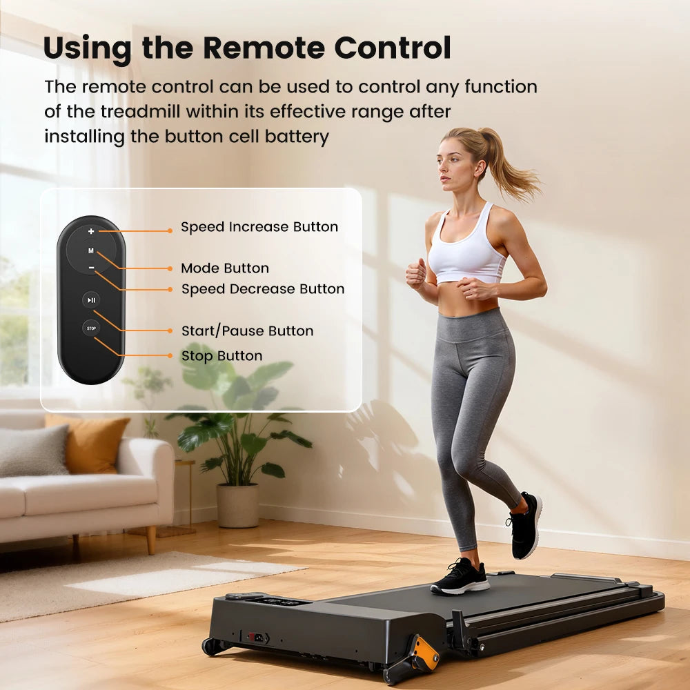 Loopband voor Thuis – 2-in-1 Inklapbare Walking Pad met 10 km/u en 2.5HP Motor