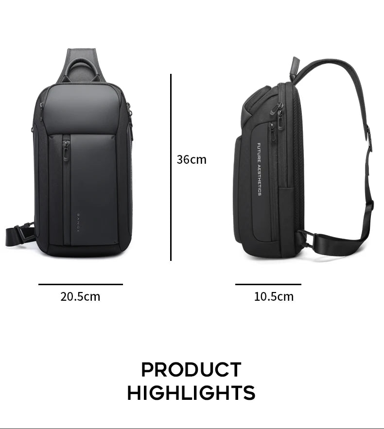 Waterdichte Oxford Crossbody Borsttas – Grote Capaciteit Schoudertas Voor Mannen & Unisex