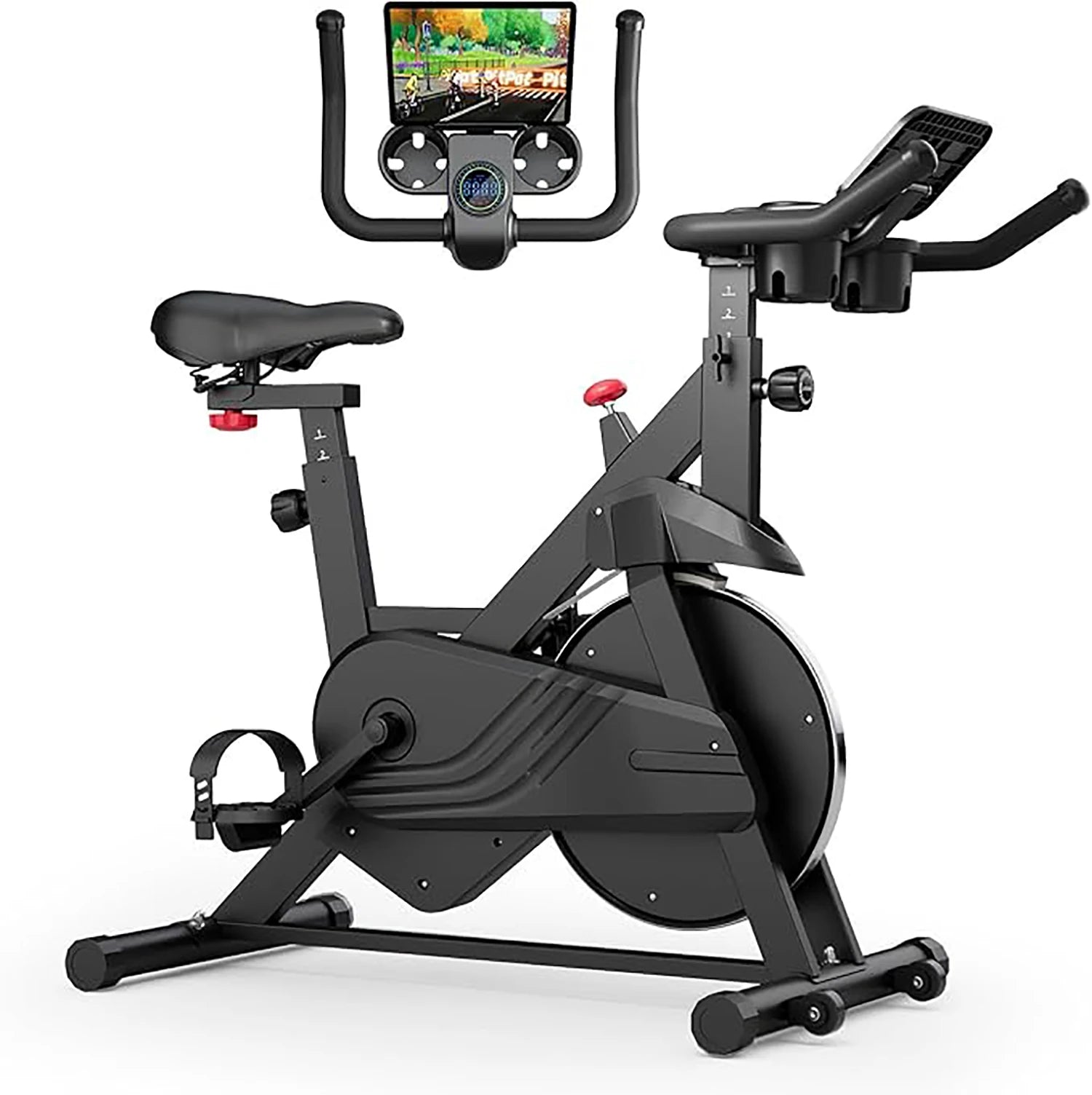 Magnetische Hometrainer met Tablethouder – Stille Indoor Fiets voor Thuis