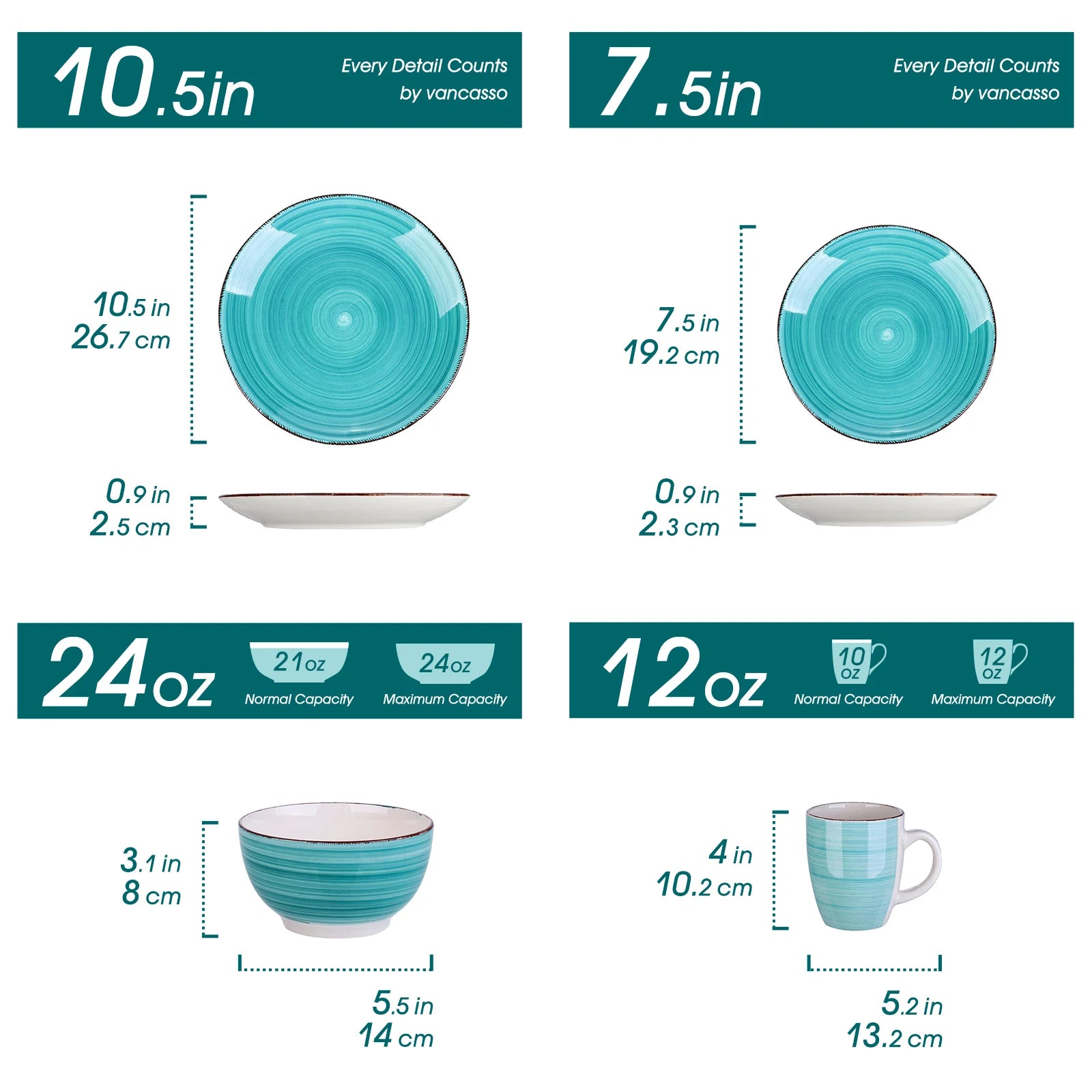 Servies Set 16-Delig – Porseleinen Borden, Kommen & Mokken – Modern en Duurzaam