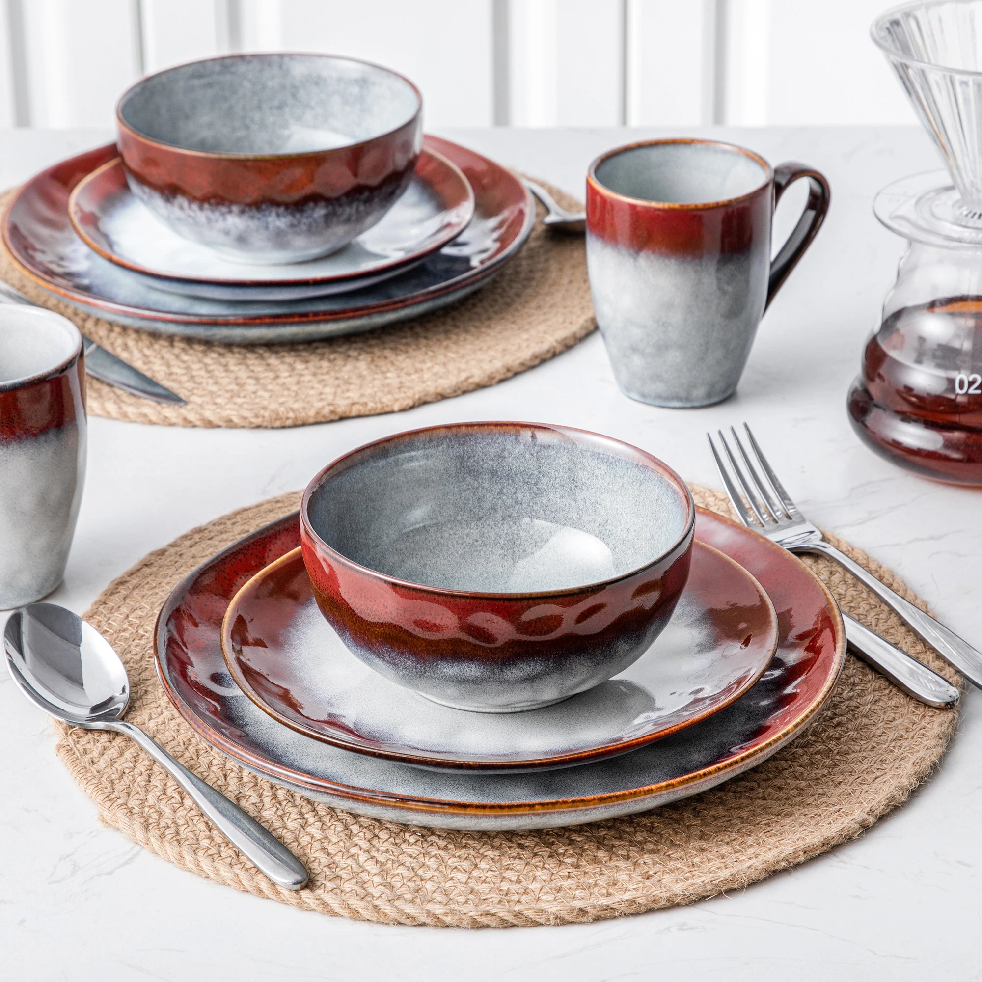 Serviesset 16/32/48-delig – Keramiek Servies voor 4, 8 of 12 Personen – Modern Design