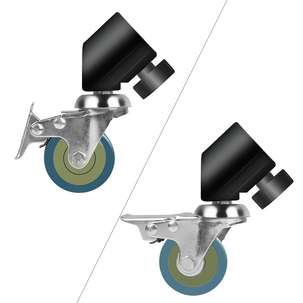 3x C-Stand Zwenkwielen 25mm – Vergrendelbare Wielen voor Lichtstatief en Magic Arm – Fotografie Accessoires