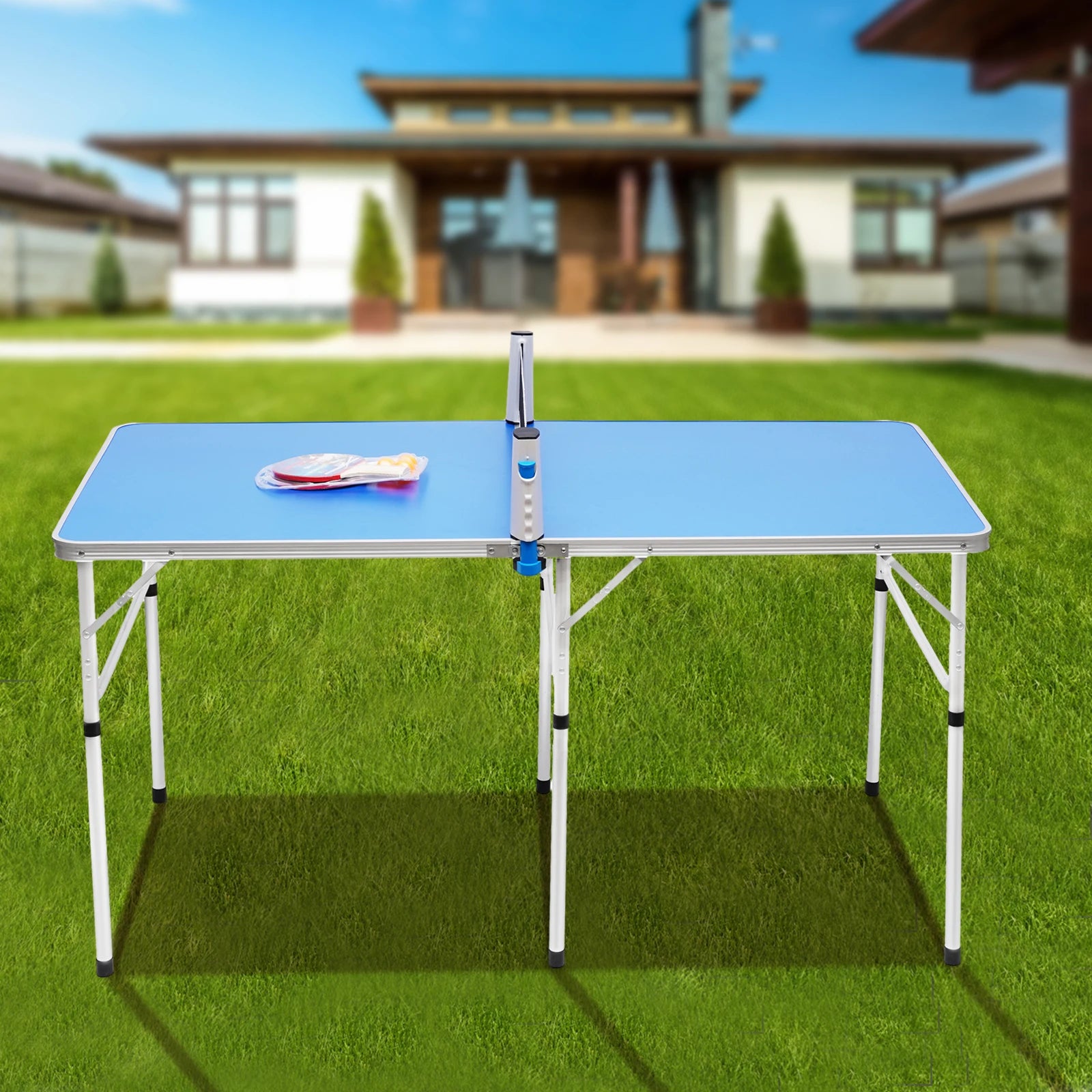 Opvouwbare Tafeltennistafel voor Binnen – Inclusief Batjes, Ballen en Net – Compact & Verplaatsbaar – Ideaal voor Thuis en Recreatie
