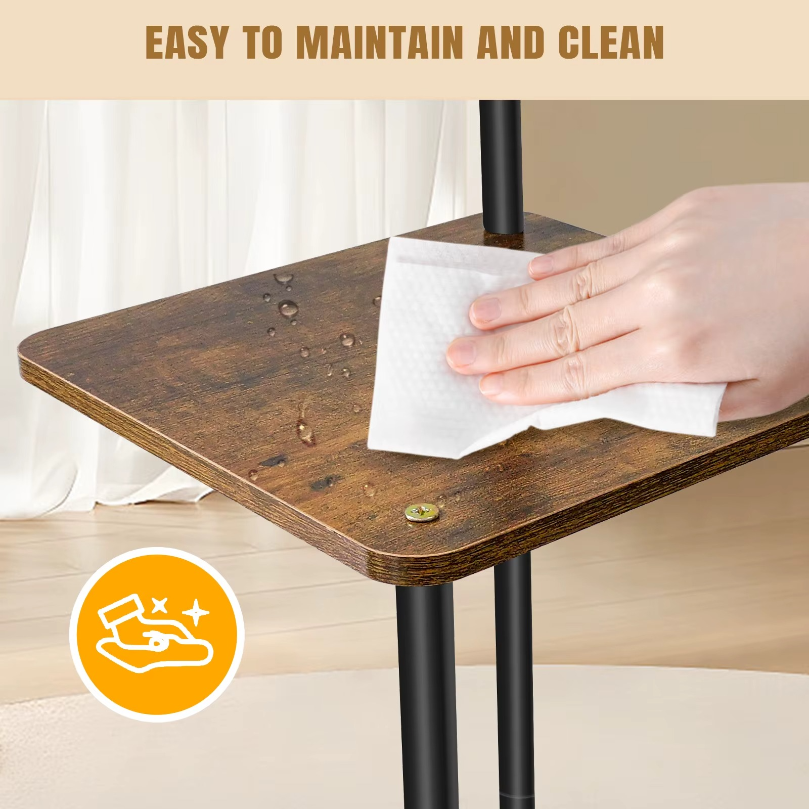 Metalen Plantenstandaard – Compacte Hoek Plantenrek voor Binnen & Buiten