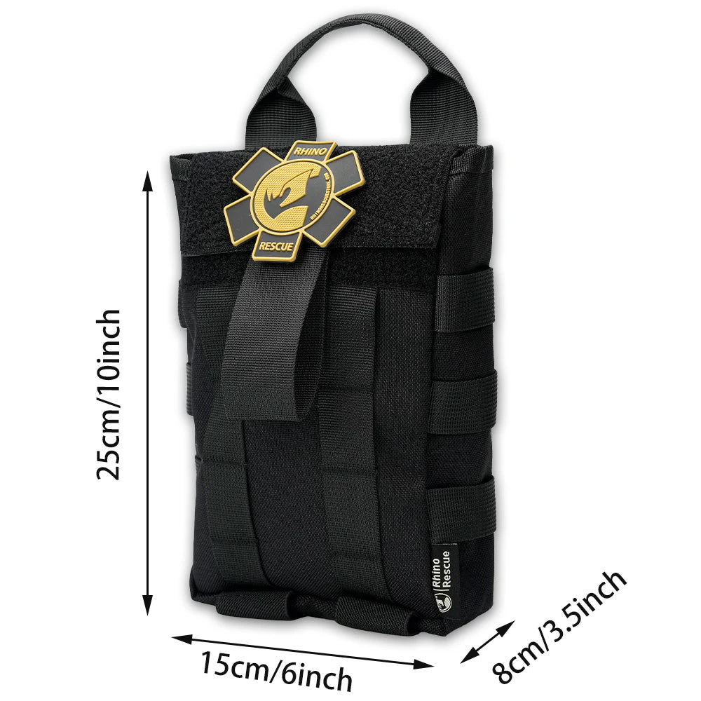 Tactische IFAK EHBO‑Kit 500D Nylon met Tourniquet – Noodset Eerste Hulp voor Outdoor & Survival