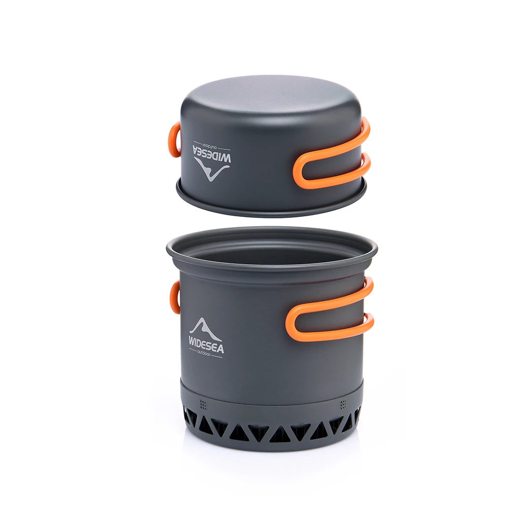 Outdoor Camping Kookset – Lichtgewicht Potten Set 1,3L & 2,3L voor Kamperen