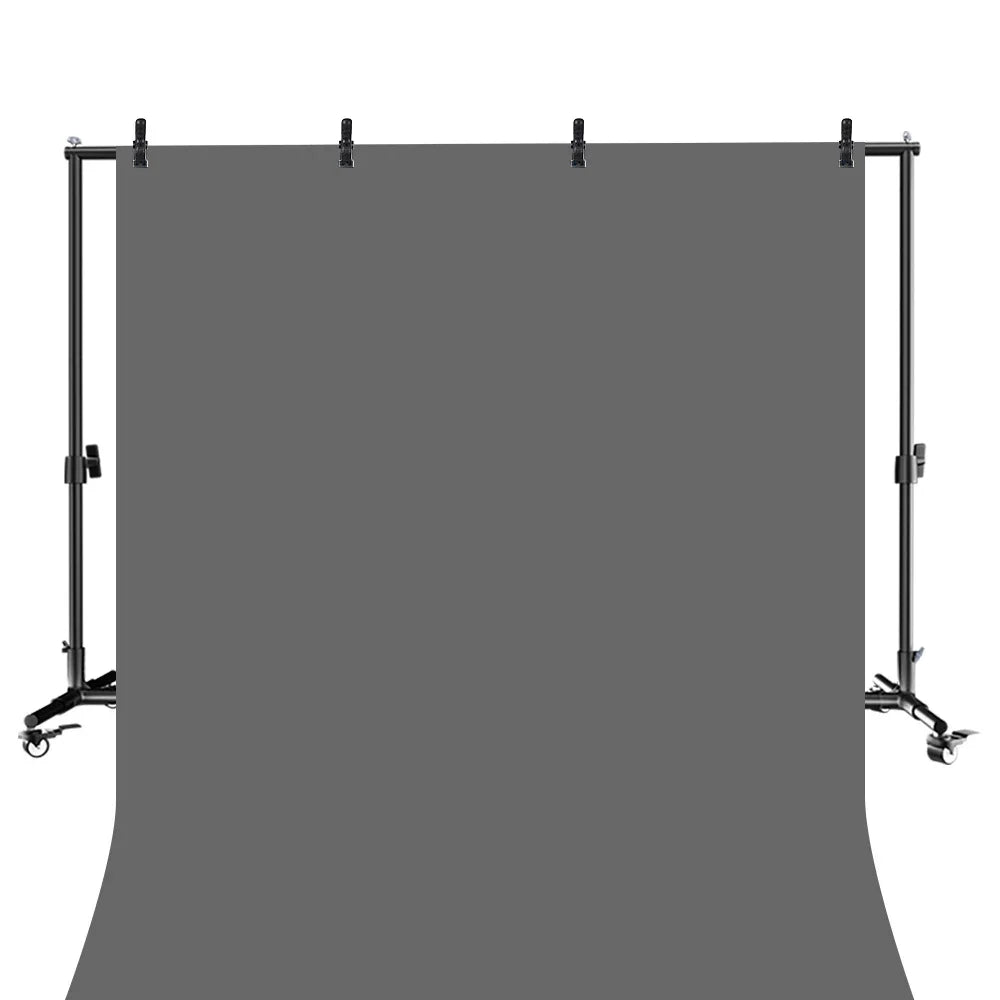 Moderne Achtergrondstandaard 2x3m – Verstelbaar Frame met Wielen en Visklemmen voor Fotostudio