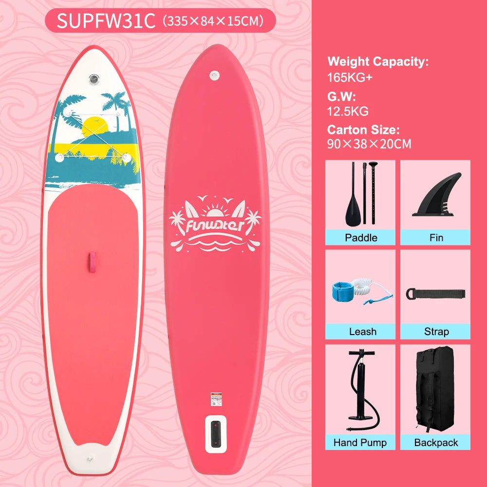 Opblaasbaar SUP Board 11'6" – Koi Paddle Board met Accessoires – Stand Up Paddle Surfboard voor Volwassenen