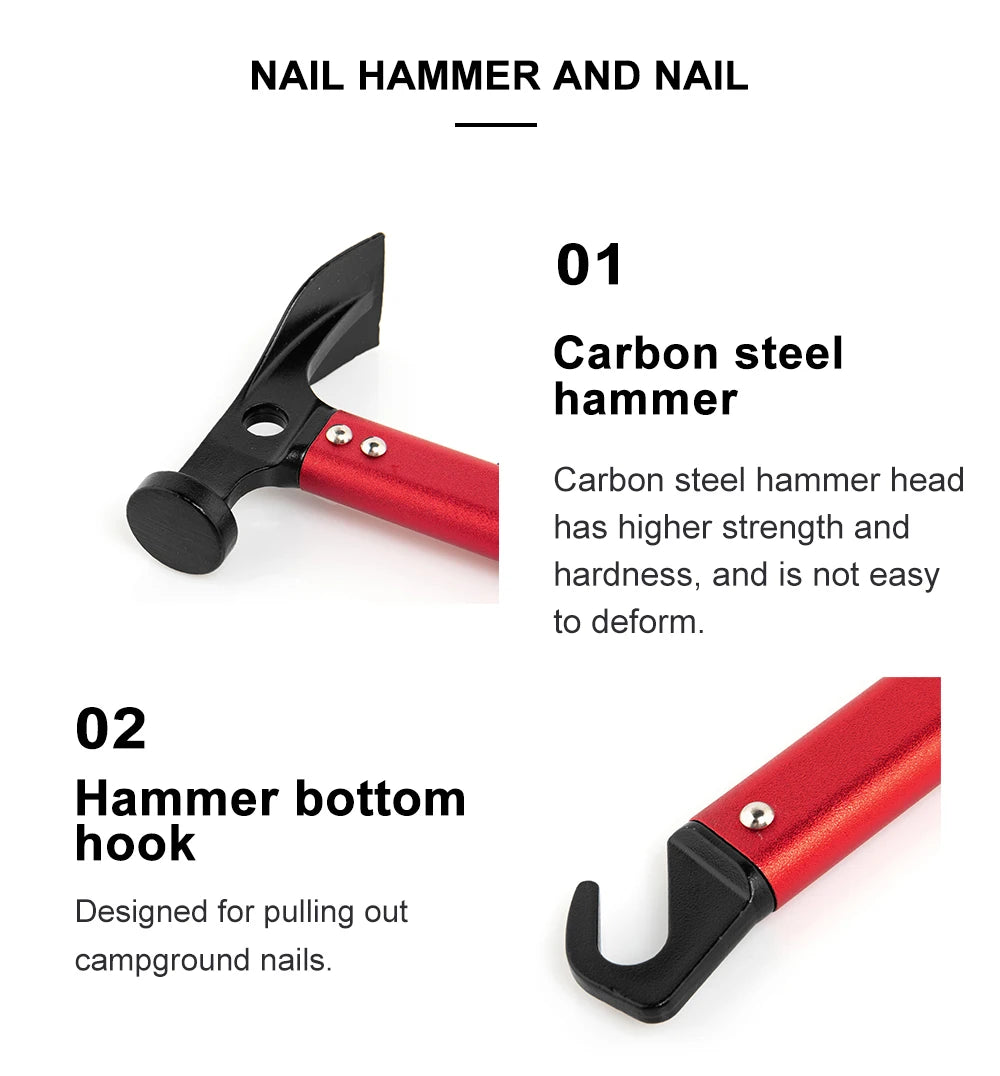 Aluminium Camping Hamer – Sterk, Lichtgewicht & Duurzaam Voor Outdoor Gebruik