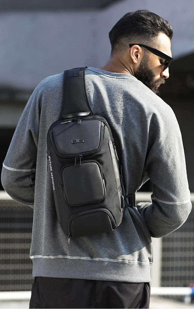Waterdichte Anti‑Diefstal Crossbody Tas Heren – Multifunctionele Sling Bag voor Reizen & Dagelijks Gebruik